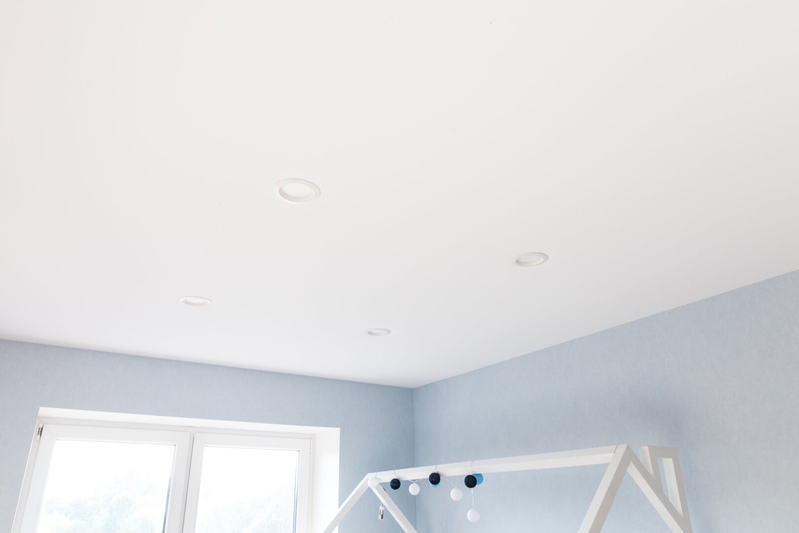 Matte or satin stretch ceiling